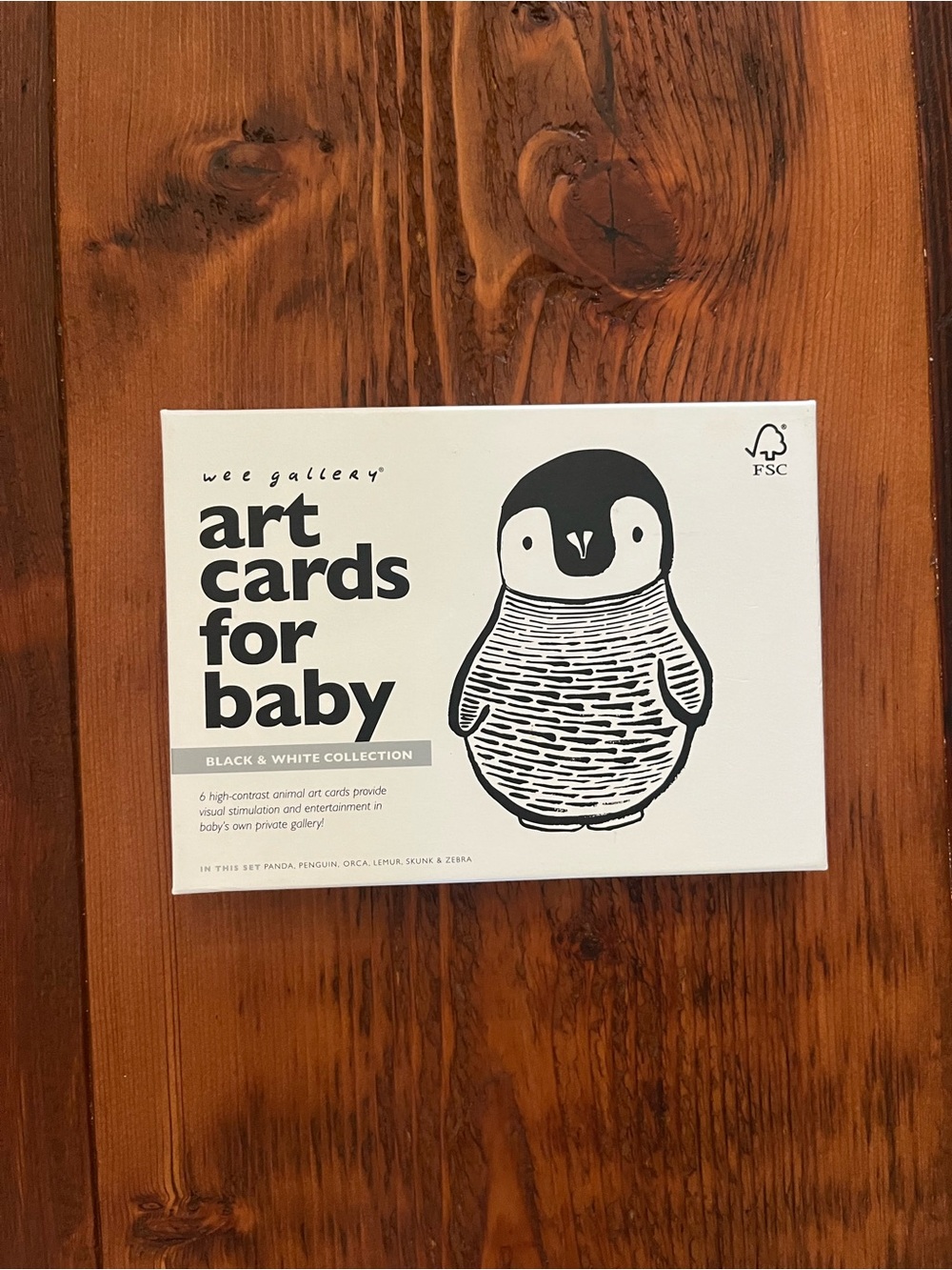 Wee Gallery Art Cards for Baby - Black & White Collection